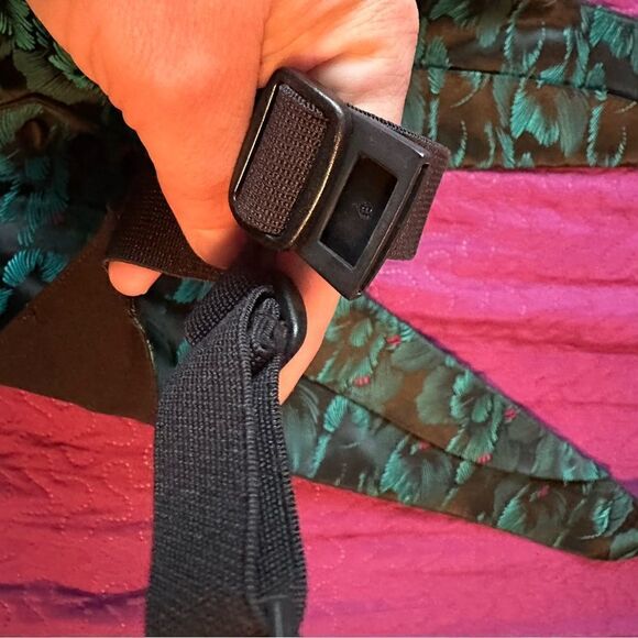 Tropical flare tux vest - green leaves small- med - adjustable - Picture 2 of 5